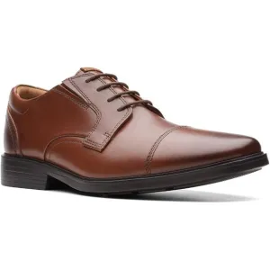 NWT Clarks Men's Clarkslite Cap Oxford Shoes, Tan Leather, 7