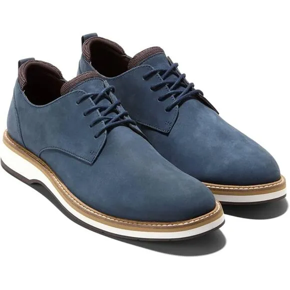 NWT Cole Haan Men's Osborn Leather Derbys, Oxford - Blue - Size 10.5