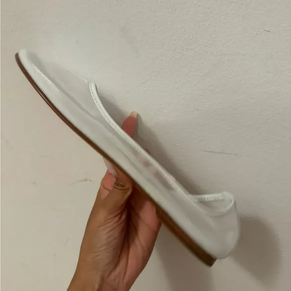 NWT Dear Frances White Mesh Ballet Flats size 40 | US 10