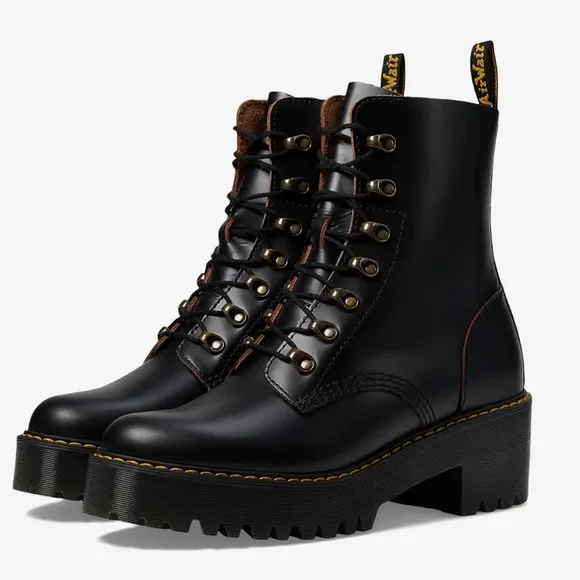 NWT Dr. Marten Leona Lace Up Boots