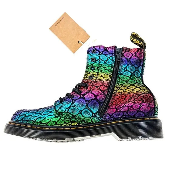 NWT Dr. Martens 1460 Pascal J Womens Rainbow 🌈 Metallic Boots