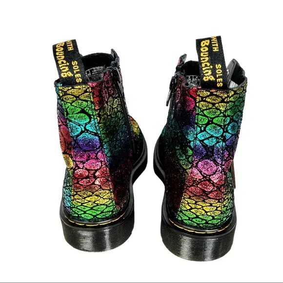 NWT Dr. Martens 1460 Pascal J Womens Rainbow 🌈 Metallic Boots