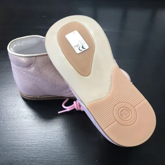 NWT Emel, metallic pink European toddler boots. Size 25 EU/ 8 US.