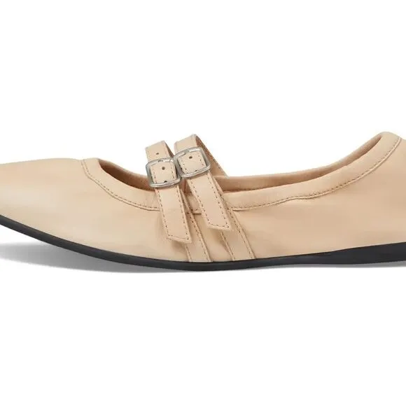 NWT free people women's Gemini ballet flats in tulle pink size 6
