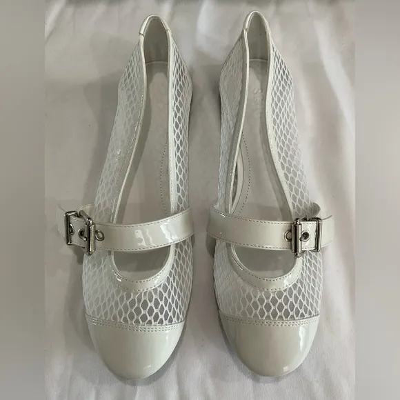 NWT Hanna Mesh Mary Jane Ballet Flats