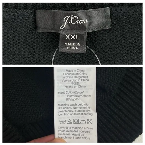 NWT J. CREW Crewneck Cable Pointelle Cotton Sweater Preppy Coastal Quiet Luxury