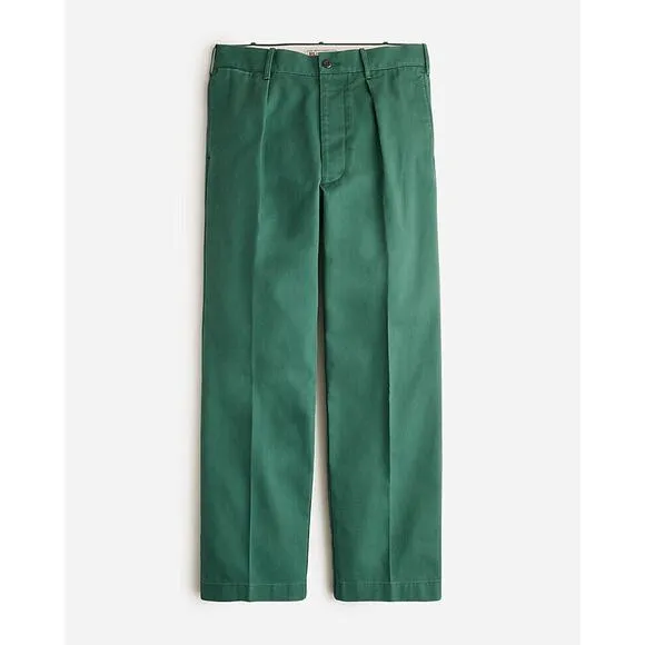 NWT J. Crew x Wallace &amp; Barnes Pleated Creased Work Pant in Heavyweight Twill 30