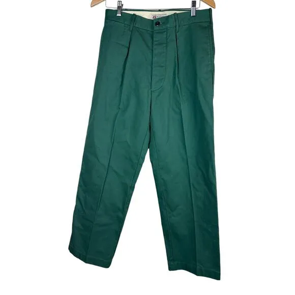 NWT J. Crew x Wallace &amp; Barnes Pleated Creased Work Pant in Heavyweight Twill 30