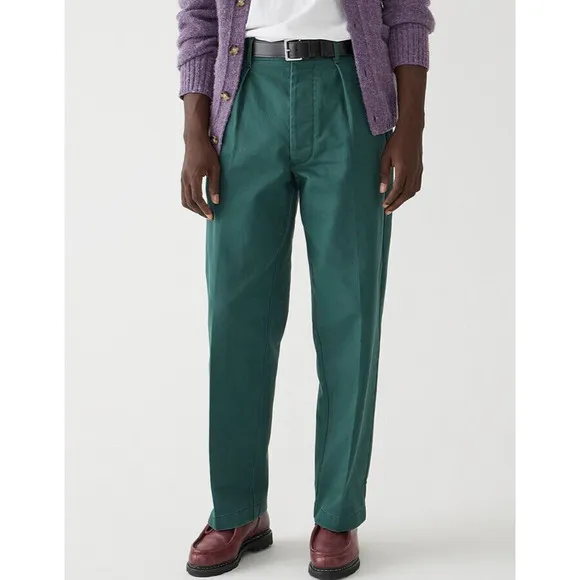 NWT J. Crew x Wallace &amp; Barnes Pleated Creased Work Pant in Heavyweight Twill 30