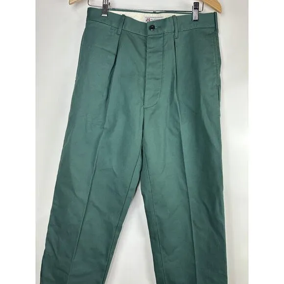 NWT J. Crew x Wallace &amp; Barnes Pleated Creased Work Pant in Heavyweight Twill 30