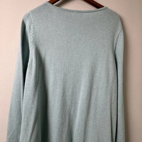 NWT J.Jill Pure Jill Boat Neck Wool Blend Sweater Tunic in lucite light blue 1X