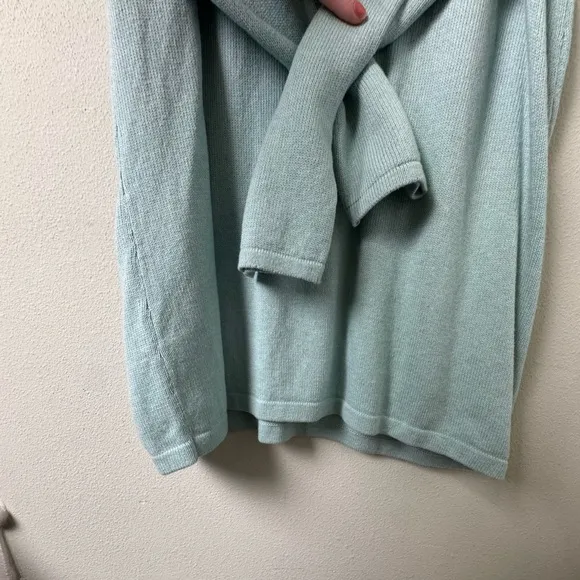 NWT J.Jill Pure Jill Boat Neck Wool Blend Sweater Tunic in lucite light blue 1X