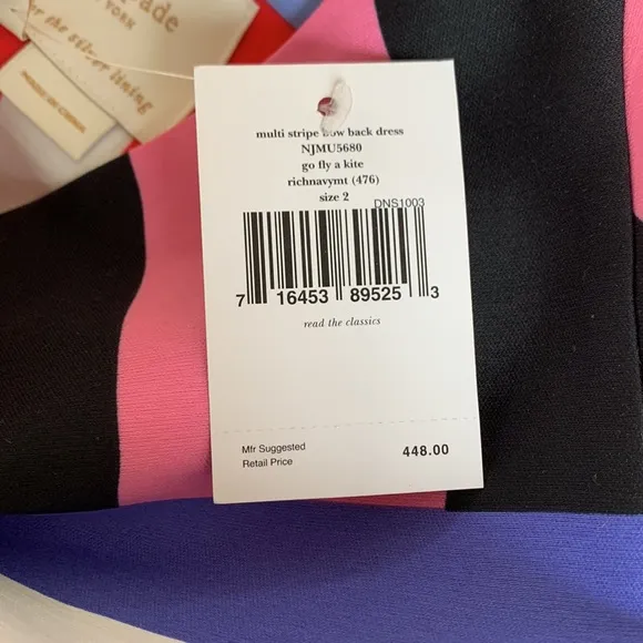 NWT Kate Spade “Go Fly A Kite” Dress