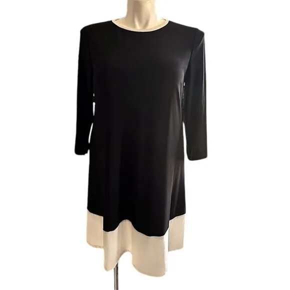 NWT Lauren Ralph Lauren Two-Tone Flare Stretch Midi Dress - Size 12  ***Item: 04