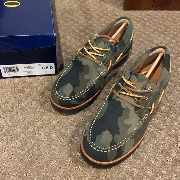 NWT NIB Men’s Polo Ralph Lauren Ranger Deck” Camo Suede Loafer Size 8.5
