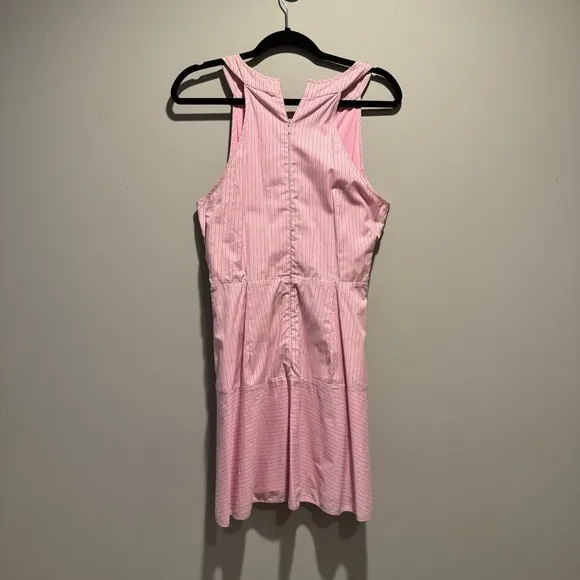 NWT Parker Pink Pinstripe Tie Front Dress
