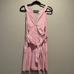NWT Parker Pink Pinstripe Tie Front Dress