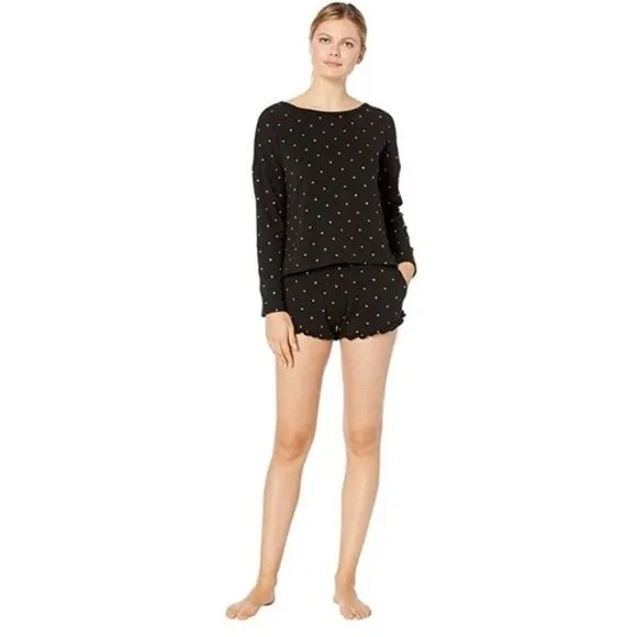 NWT Plush Fleece Lined Heart Lounge Set PJ Small