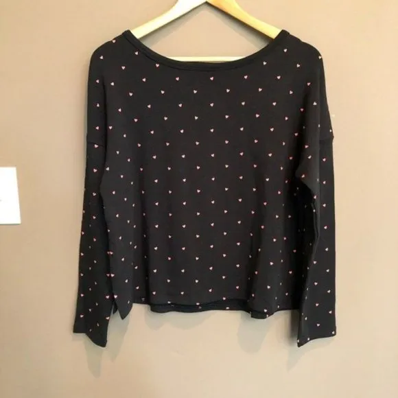 NWT Plush Fleece Lined Heart Lounge Set PJ Small