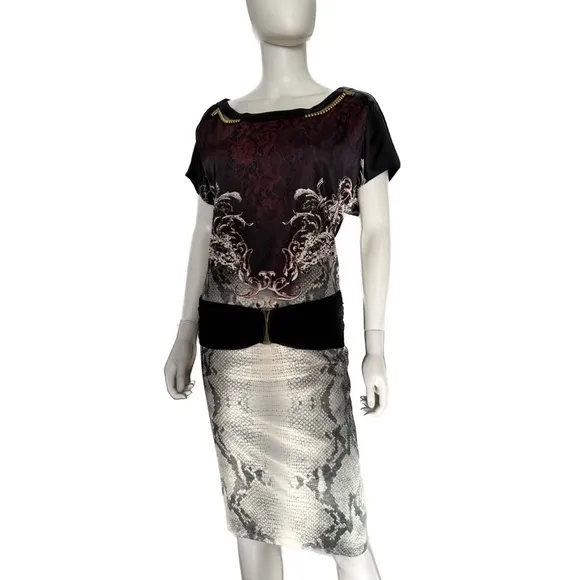 NWT POLEN POE PLUS SIZE SATIN‎ DRESS RAGLAN SHORT SLEEVES KNEE-LENGTH UNLINED
