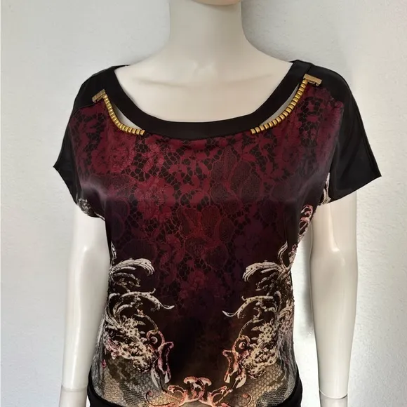 NWT POLEN POE PLUS SIZE SATIN‎ DRESS RAGLAN SHORT SLEEVES KNEE-LENGTH UNLINED