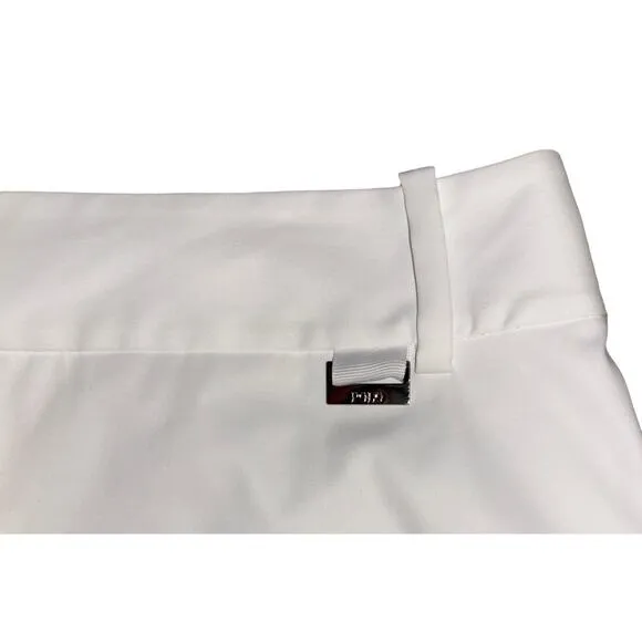 NWT Ralph Lauren Polo Golf Skirt Skort Size 6 White Attached Short Pockets $128