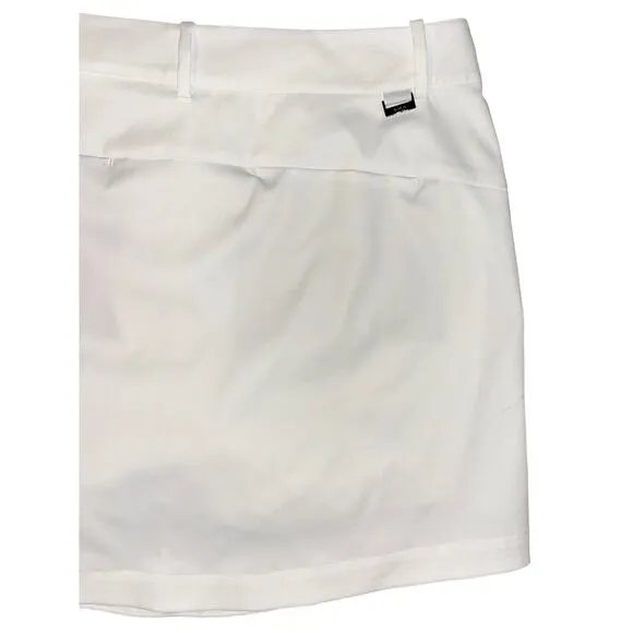 NWT Ralph Lauren Polo Golf Skirt Skort Size 6 White Attached Short Pockets $128