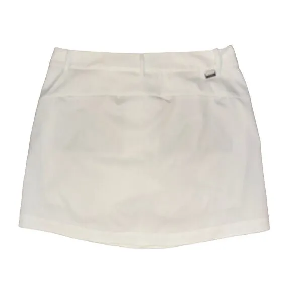 NWT Ralph Lauren Polo Golf Skirt Skort Size 6 White Attached Short Pockets $128