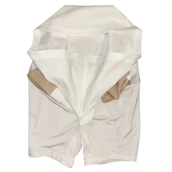 NWT Ralph Lauren Polo Golf Skirt Skort Size 6 White Attached Short Pockets $128