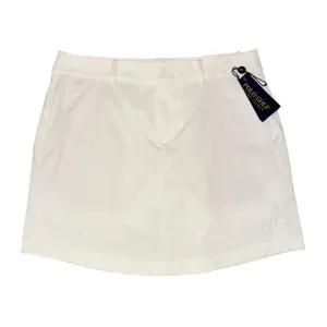 NWT Ralph Lauren Polo Golf Skirt Skort Size 6 White Attached Short Pockets $128