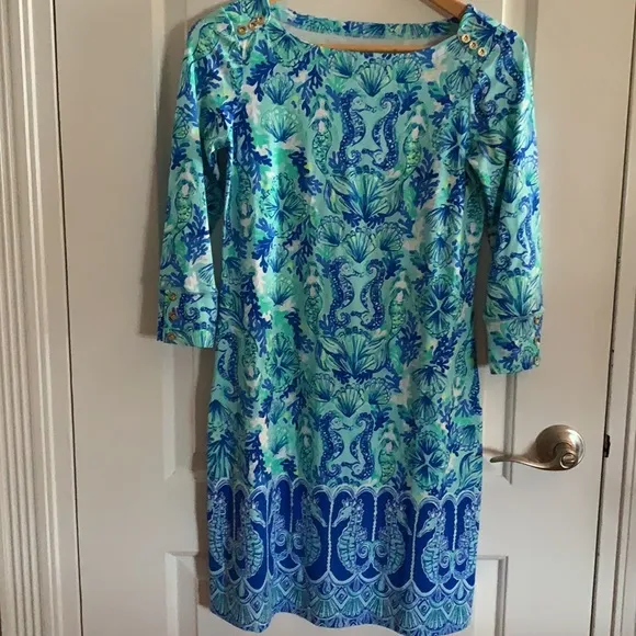 NWT Rare UPF 50  Sophie Dress Sea Glass Aqua