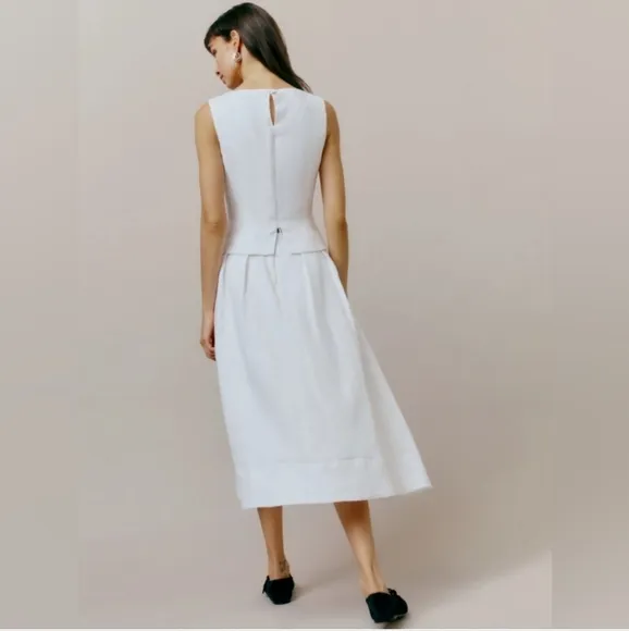 NWT Reformation Moya Linen Two Piece Set Skirt Top Anthropologie
