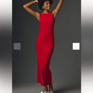 NWT Reformation Raine Sleeveless Knit Maxi Dress Jersey stretch red small