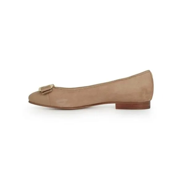 NWT SAM EDELMAN Womens Beige Cap Mage Slip On Leather Ballet Flats 7 M