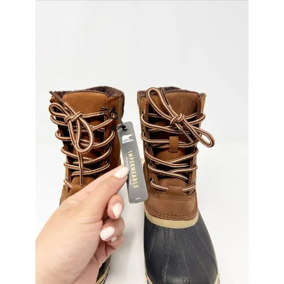 NWT Sorel SIimpack Lace II Lace Up Snow Boot US 6