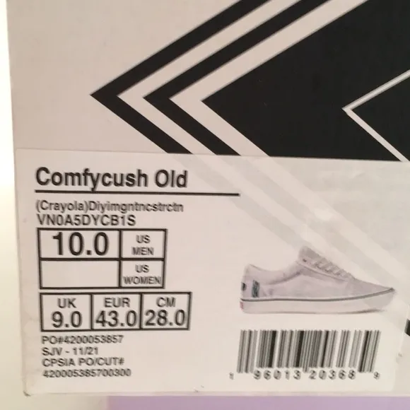 NWT Vans Old Skool Comfycush Skateboard Shoes Men’s 10