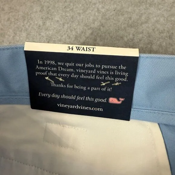 NWT Vineyard Vines x Kentucky Derby Size 34 Shorts Embroidered Whale Blue Mens