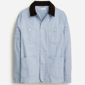 NWT Wallace &amp; Barnes by J Crew Lightweight Twill Chore Jacket Coat in Light Blue