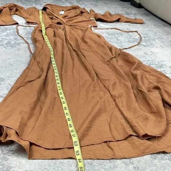 NWT YFB Young Fabulous Broke Derby Dress Marigold Burnt Umber Waist Cut Out S