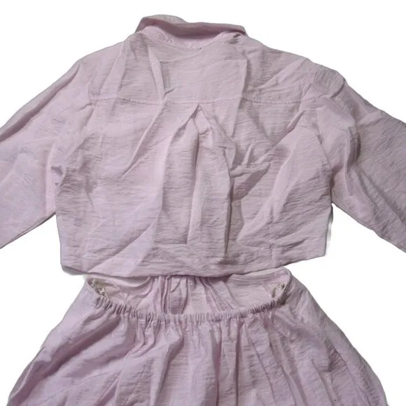 NWT Young Fabulous &amp; Broke YFB Derby Violet Purple V-neck Cutout Maxi Dress XS