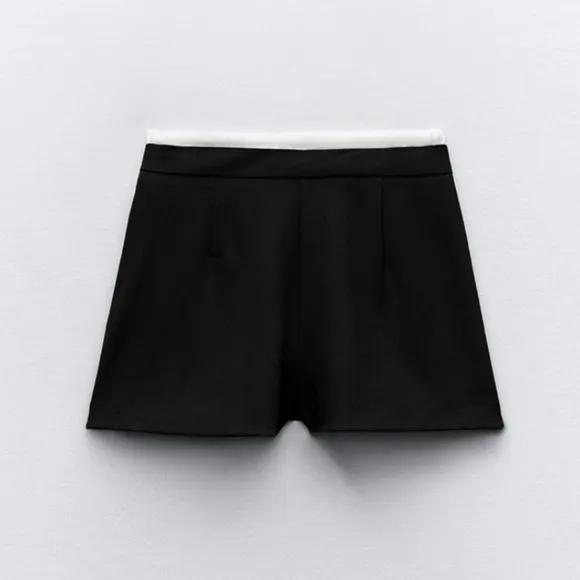 NWT ZARA WAISTBAND DETAIL SKORT size xs