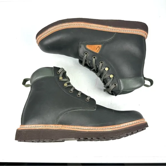 OluKai KilaKila Boots 12 Mens Leather Lace Up Waterproof Bootie