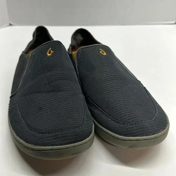 Olukai Nohea Mesh Slip On Sneakers Shoes Lightweight Breathable Gray Men's 12