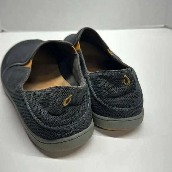 Olukai Nohea Mesh Slip On Sneakers Shoes Lightweight Breathable Gray Men's 12