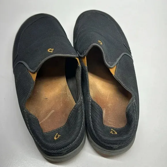 Olukai Nohea Mesh Slip On Sneakers Shoes Lightweight Breathable Gray Men's 12