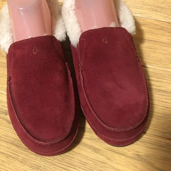 Olukai women slippers, Ku'una Moccasins/Slippers in Lilikoi, 10