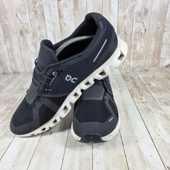 On Cloud Running Shoes Lightweight Athletic Cushioned Black US Men's 12