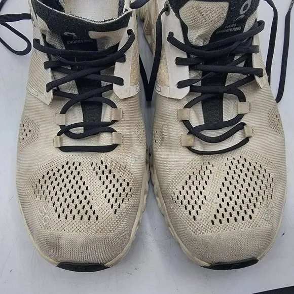 On Cloud X Womens 11 White Running Shoes Athletic Breathable Lightweight Casual