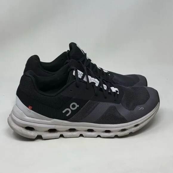 On Cloudrunner Running Shoes Mens 10.5 Black Mesh Lightweight Sneakers