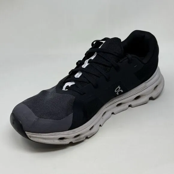 On Cloudrunner Running Shoes Mens 10.5 Black Mesh Lightweight Sneakers